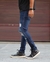 CALÇA JEANS SUPER SKINNY RASGADA ESCURA - BLACK JEANS na internet