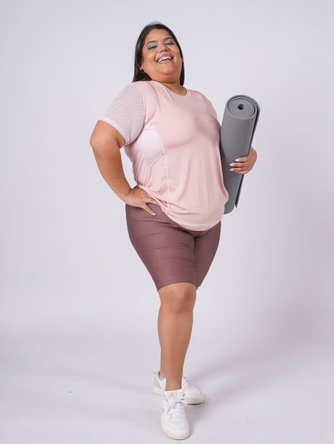 Remera Fit - Rosa - comprar online