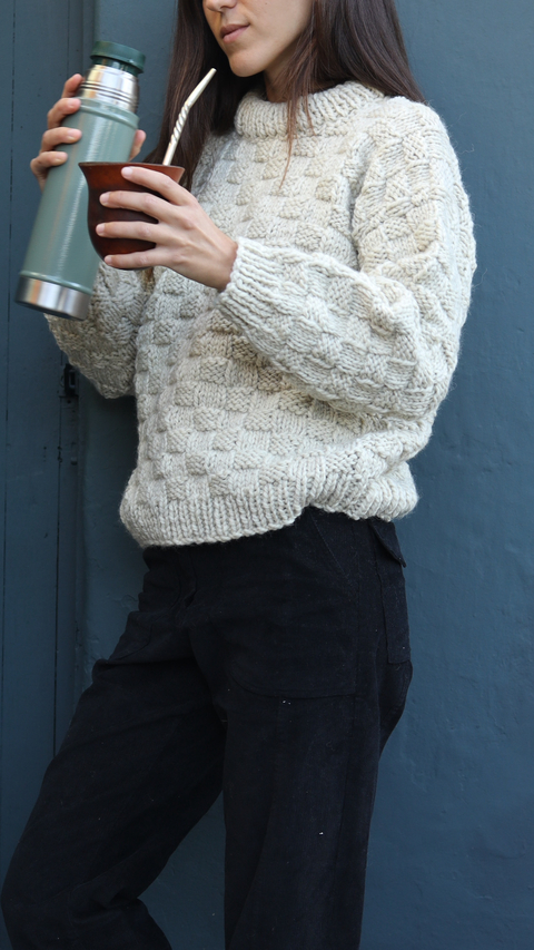 SWEATER CANASTA | Crudo - comprar online