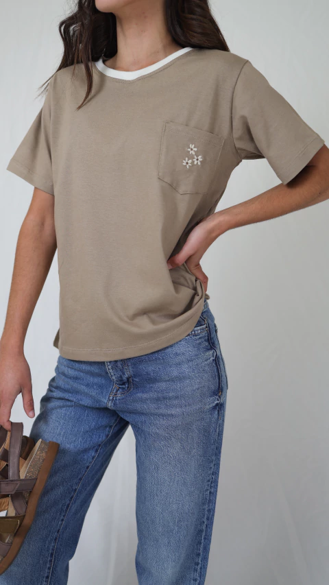 REMERA MARGARITA | tostado - comprar online