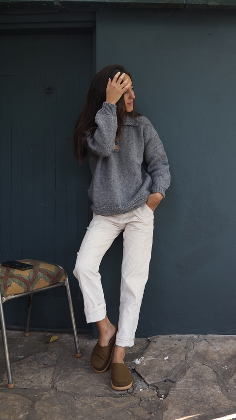 SWEATER POLO | Gris - comprar online