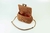 Bolsa de Couro - Crys - Camel Camurça - Riqueta Bolsas