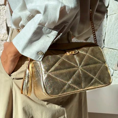 Bolsa de Couro Fêr, Ouro light (envio dia 10/06)