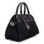 Bolsa de Couro - Cláudia - Preto com Camurça - comprar online