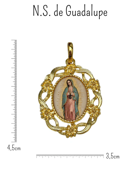 Colar Corrente elo Português Medalha Vintage Religiosa - comprar online