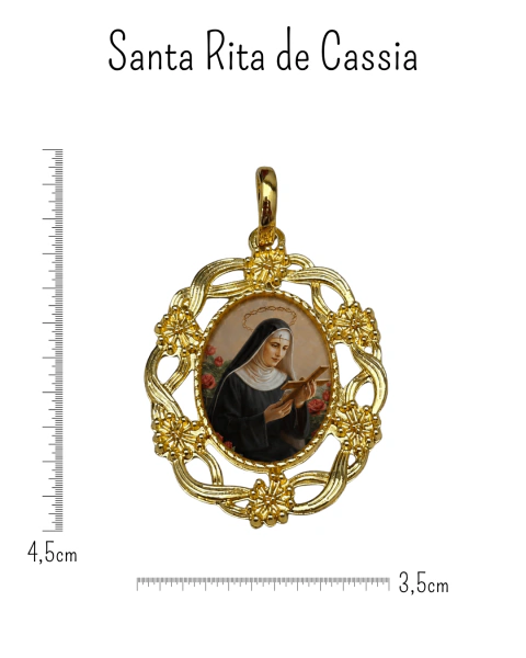 Colar Corrente elo Português Medalha Vintage Religiosa - comprar online