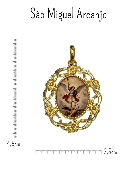 Colar Artesanal Cristais Café com Medalha Vintage Religiosa - Bia Nunes Acessórios