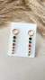 Brinco Argola com Strass Coloridos
