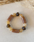 PULSEIRA EM ACRILICO E ENTREMEIOS METAL DOURADO - comprar online