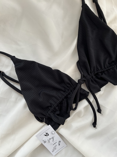 Corpiño Bikini Cangrejo - Negro Morley