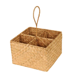 PORTA CUBIERTOS CUADRADO FIBRAS NATURALES - comprar online