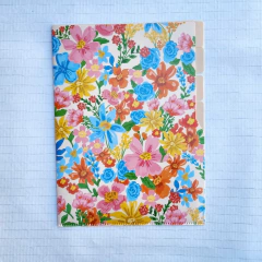 Carpeta Flowers A4 en L Con Divisiones FW 998624 - tienda online