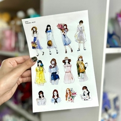 Stickers Girls "Acuarella" Noel 8727