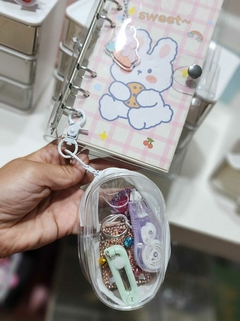Mini Estuche Transparente c/Cierre Para Cargador ó Varios c/u