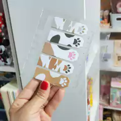 Notas Adhesivas Señaladoras Cat Paws + Regla FED 26911