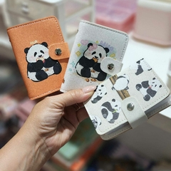 Imagen de Porta Tarjetas Tarjetero Con Broche Panda Cute CHZ9155 c/u