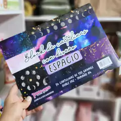 Block A4 Cartulinas Diseños Espacial Punto Cero 1455