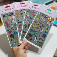 Stickers Metalizados Tramados FED 27321 c/u
