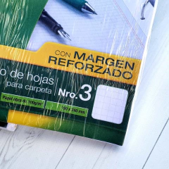 Repuesto Escolar N°3 Éxito 96 Hojas margen Reforzado en internet