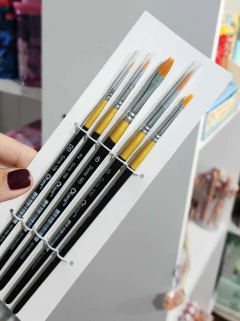 Set Pinceles x 5 P/Acuarelas Pelo Suave Olami - comprar online