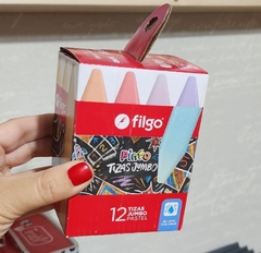 Tizas Jumbo pastel Filgo x 12 col - comprar online
