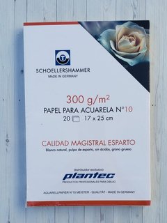 Block "Esparto" 300g P/ Acuarela Schoeller 17x25 Cm 20 H. Plantec 13741