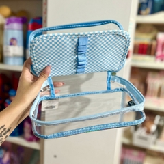 Cartuchera Organizador Cristal Cuadrillé CAO181 - comprar online