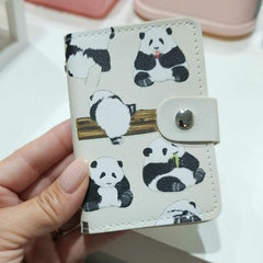 Porta Tarjetas Tarjetero Con Broche Panda Cute CHZ9155 c/u