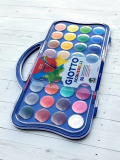 Acuarelas Giotto Maletín Acrilico Con 36 Pastillas +pincel, 353600