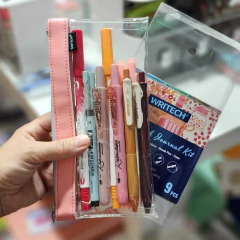 Journal kit Escritura 9 Pzas. + Cartuchera Red & Pink Writech