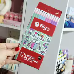 Lápiz HB Grafito Cuerpo Pastel Caja x 12 Filgo - comprar online