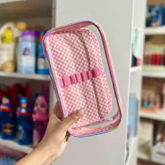 Cartuchera Organizador Cristal Cuadrillé CAO181