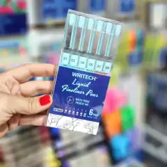Estilógrafos Calibrados Pigment. X 6 Writech 737046