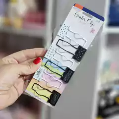 Set x 6 Binder Clip Sujeta Lápiz/Lapicera BRW BD2510 - tienda online