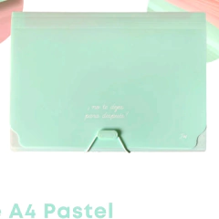 Carpeta A4 Con Fuelles 9 Divisiones Pastel FW 7406 - comprar online