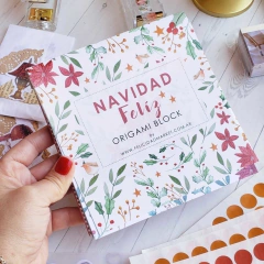 Block Origami Navidad 120 H 80 G 15 x 15 cm Felicidad