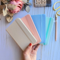 Notebook Libreta A6 Cuerina Pastel FED