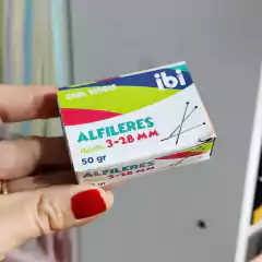Alfileres 3-28mm Caja 50 g Ibi 120015
