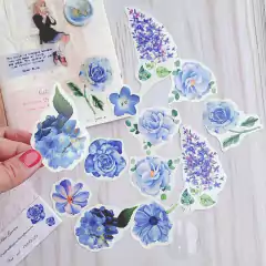 Flores Autoadhesivas Blue Garden x 12 Noel 0009524 - comprar online