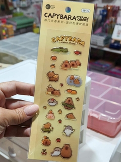 Stickers Gelatina 3D Capybara c/u CHZ 1527 c/u en internet