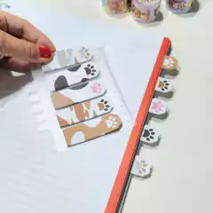 Imagen de Notas Adhesivas Señaladoras Cat Paws + Regla FED 26911