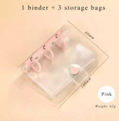 Carpeta Mini Binder Libreta 3 Ganchos + Hojas + 3 Folios - tienda online