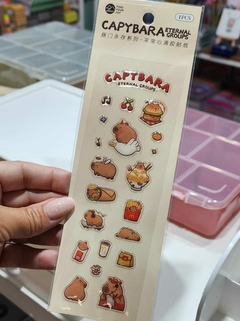 Stickers Gelatina 3D Capybara c/u CHZ 1527 c/u - Zona Papel