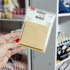 Notas Adhesivas Taco 50 Hojas Kraft Rayas BRW BA7658