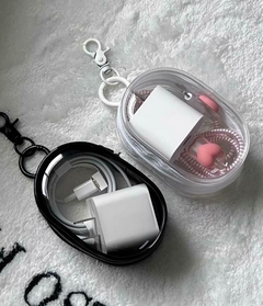 Mini Estuche Transparente c/Cierre Para Cargador ó Varios c/u - comprar online