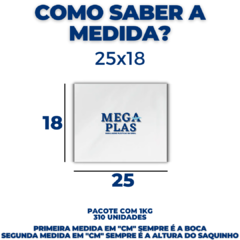 Saco plástico para lanche diversas medidas - comprar online