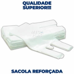 Sacolas brancas reforçadas diversas medidas - comprar online
