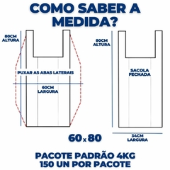Sacolas verdes reforçadas diversas medidas