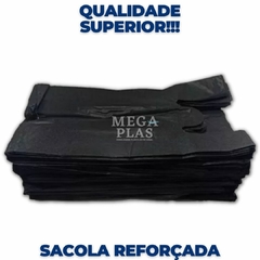Sacola preta reforçada 40x50 - comprar online