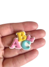 Aplique abc candy emborrachado - 1 unidade
